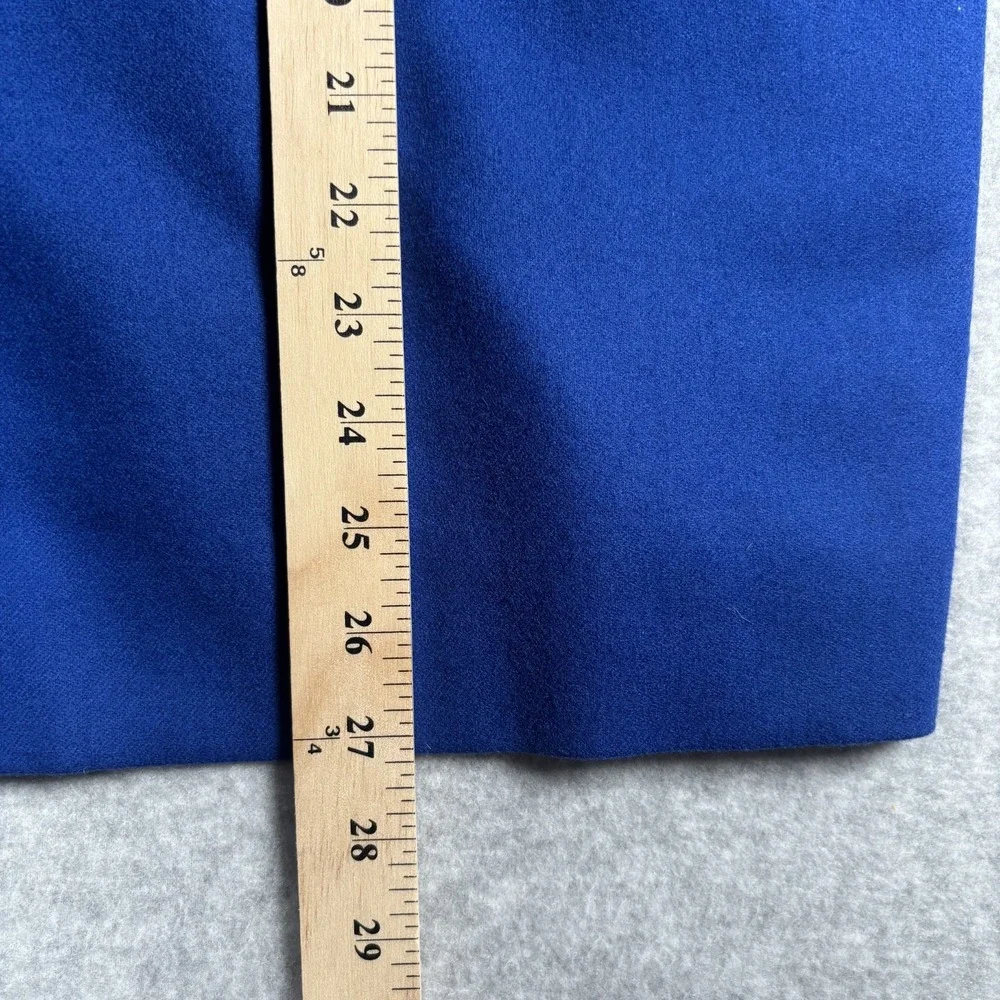 Pendleton Skirt Womens 18 Blue Pencil 100% Virgin Wool Lined USA NWT Back Vent